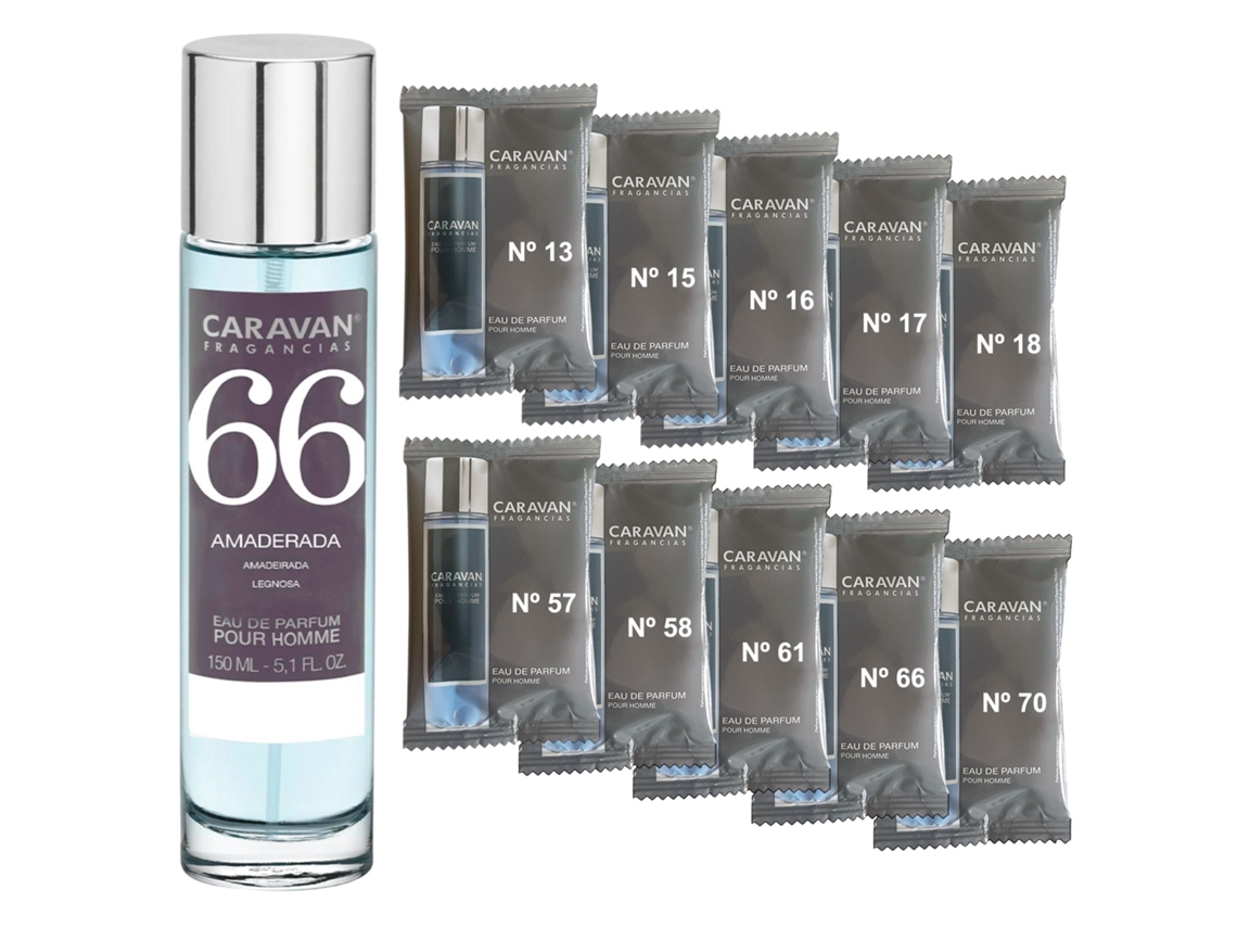 Perfume masculino Caravan Nº66 150 ml Set de 10 frascos de fragancia