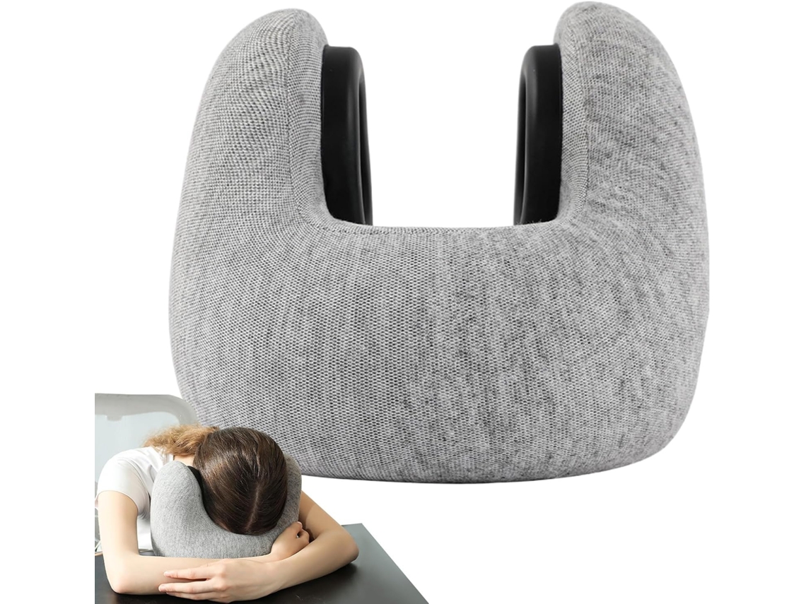 Almohada De Viaje De Espuma Viscoelástica, Soporte Cervical En Forma De U Para Aviones, Acolchado Transpirable, Ligera Y Cómoda.