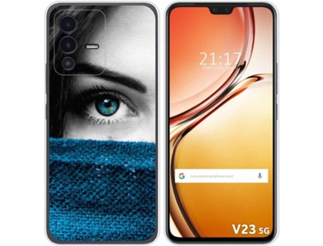 Carcasa para Vivo V23 5G TUMUNDOSMARTPHONE Dibujos Ojo Multicolor