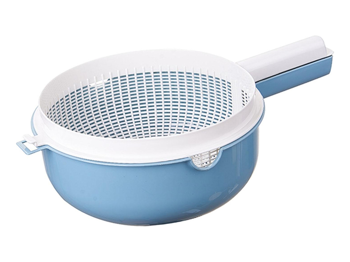 Colador de cesta de drenaje para lavar verduras, uso Deslowmoose