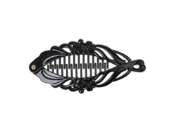 2026-pinza De Plátano Negra Simple Para Cabello Todo Tipo Duradera Fácil De Usar