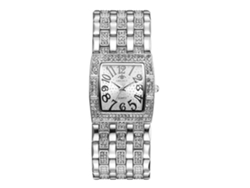 Reloj de cuarzo informal para mujer, estilo coreano, diseño floral, correa de cuero rojo.