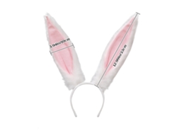 Vlola-2 Piezas Diademas Con Orejas De Conejo Pascua Peludas Para Fiesta Prom Cosplay Accesorios De Disfraz Pascua