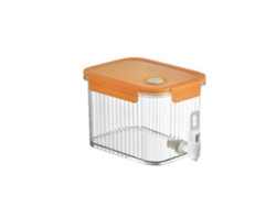 Dispensador de bebidas de gran capacidad (2,5 litros) con grifo y tapa, ideal para café helado, té y otras bebidas.