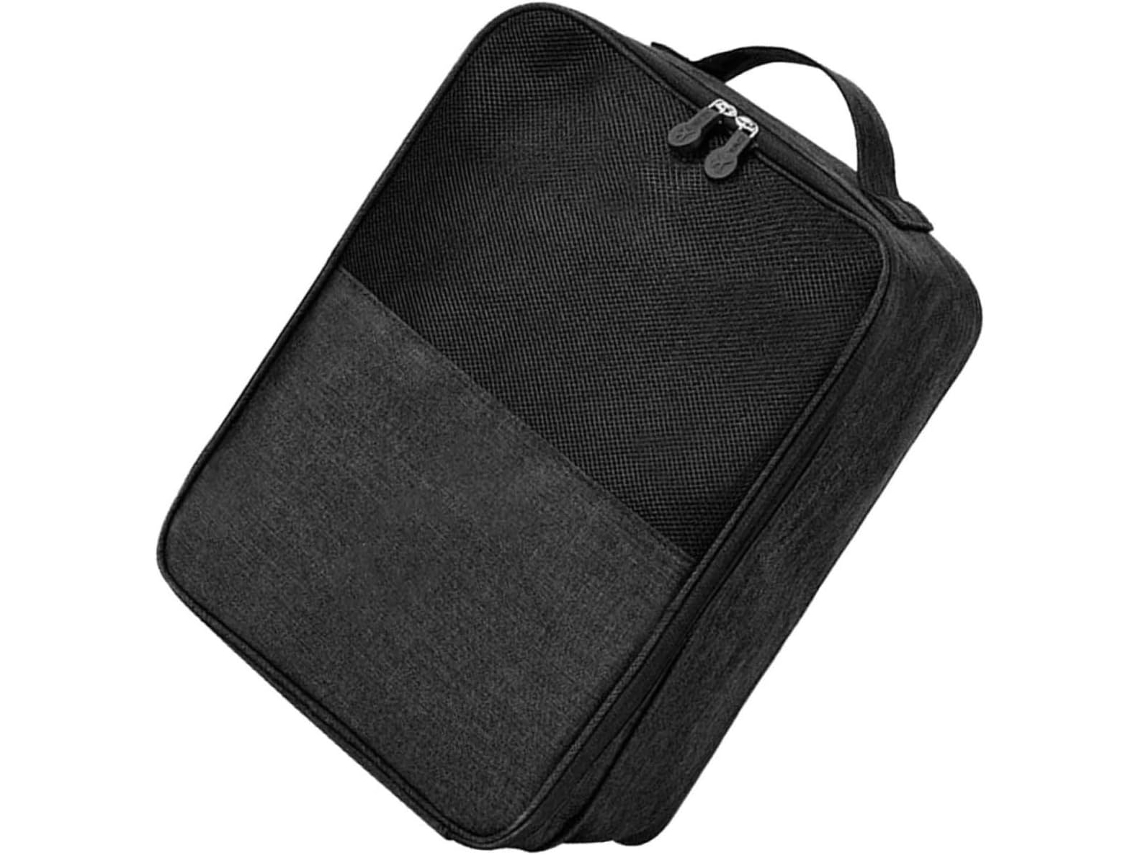 Bolsa De Viagem Impermeável Preta Para Sapatos, Organizador Multifuncional Grande Com Compartimentos Para