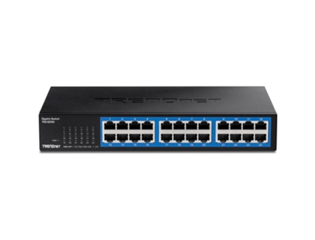 Conmutador de sobremesa de 24 puertos en caja metálica TRENDnet Gigabit
