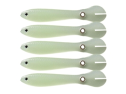 Danu26-5pcs 10cm 6g Señuelos Soft De Pesca Bait Biónico Loach Paddle Tail Swimbaits Para Bass Trout