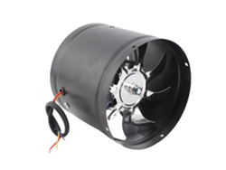 Ventilador de conducto de 6 pulgadas para baño/cocina, negro