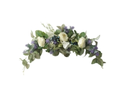 Corona Floral Artificial De Lavanda Para Decoración Del Hogar, Bodas, Paredes Y Ventanas.