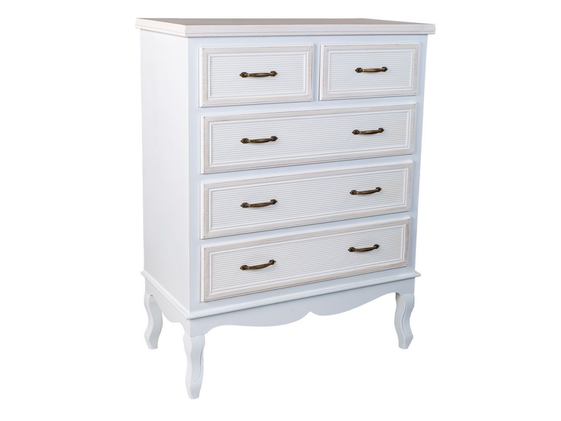 Consola de madera blanca 80x40x105h cm