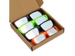 4 gafas de plástico ABS para la observación directa del eclipse solar total