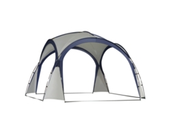 Carpa Para Fiestas En El Jardín, Toldo De Poliéster Y Fibra De Vidrio, Blanco, Azul, 3,5 X 3,5 X 2,3 M