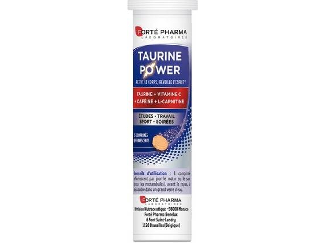 Complemento Alimentar FORTÉ PHARMA Taurine Powertube (15 comprimidos)