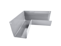 Esquina de canalón de aluminio Renoplast® Rk65, ángulo interior de 90°, gris, canalones, canaletas para lluvia