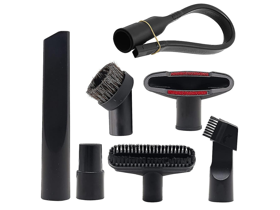 Juego de accesorios para aspiradora, cepillo para suelos con adaptador de manguera estándar, 7 piezas
