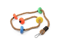 Cuerda Para Columpio Infantil Con Plataforma De Disco, Gancho Metálico, Sistema Antivuelco, Para Jardín Y Balcón Exterior.