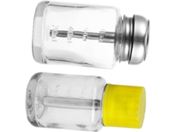 2pièces Flacons Transparents Vides Para Vernis À Ongles De Stockage De Liquide De Voyage Lot