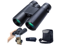 12x42 Binóculos Para Adultos Compactos E Portáteis À Prova De Água Com Visão Nocturna Prisma Bak4 Lente Fmc Hd Clear Birdwatching Preto Saisiyiky
