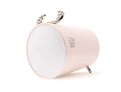 Altavoz para Dormir Inalámbrico Portátil Bluetooth 5.0 con Luz Nocturna 3D Rosa BISBISOUS
