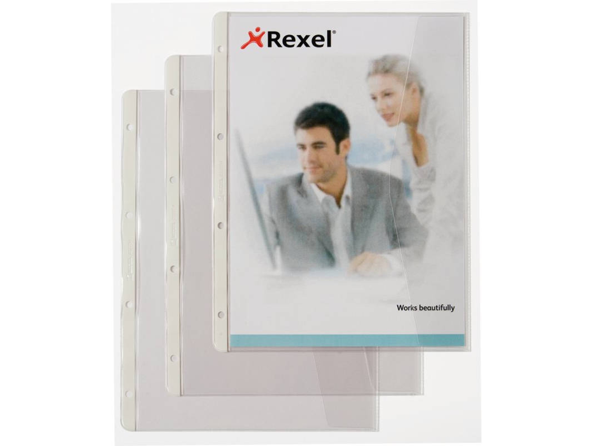 Conjunto de Protectores de Hojas REXEL 226784 (220x300 mm - Transparente)