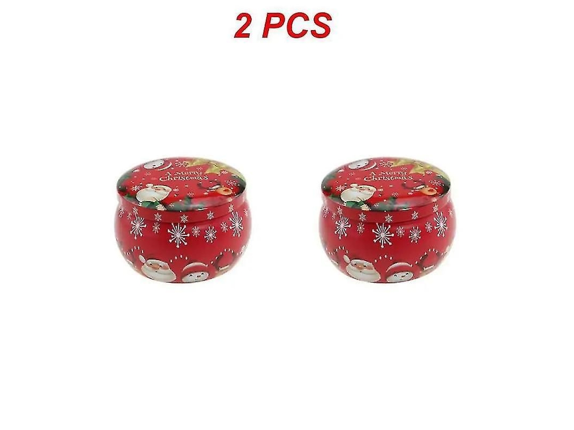 Latas Metálicas Navideñas Para Guardar Café, Té, Especias, Dulces Y Joyas (125 G)
