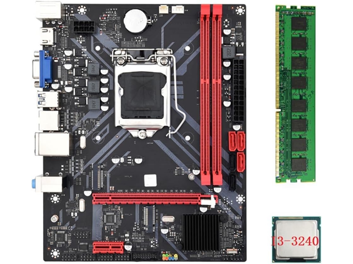 Placa Base De Escritorio B85m Vhl + Cpu I3 3240 + 8 Gb De Ram Ddr3 1600 Mhz
