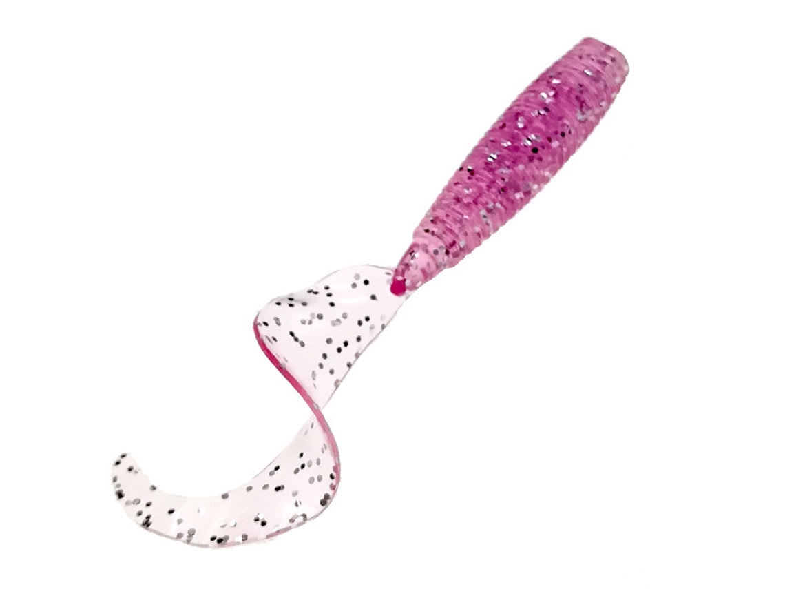 (rosa 55 Mm) Paquete De 10 Cebos De Silicona Sintética Para Peces, Cebo Blando, Ligeramente Salado
