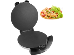 Máquina eléctrica para hacer tortitas con temperatura regulable, antiadherente, para crepes y rotis (25 cm).