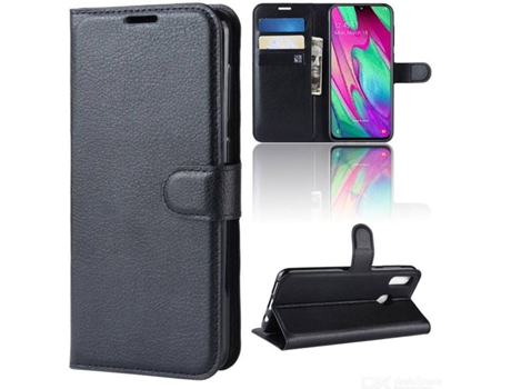 Carcasa Samsung Galaxy A40 Multi4you Libro Cartera Negro