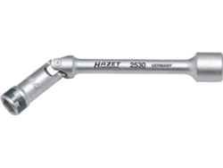 Llave de tubo para bujía incandescente 2530 Cuadrado hueco 3/8 pulgadas (10 mm) Perfil de tracción de hexágono exterior 10 mm HAZET