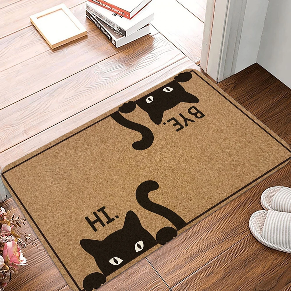 (estilo 1 80x120cm) Felpudo Divertido Con Temática De Gatos, Decoración Del Hogar