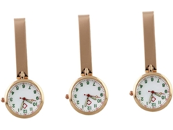 3 Piezas Relojes Retráctiles Enfermero Segunda Enfermeria Enfermeras Reloj Broche Brillo Labios Hombre Mirar