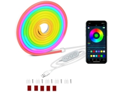Franja De Luz Neon De Silicona Led Arcoíris De 9 9 Pies Impermeable Ip68 Alimentación Usb 5 V Personaliza Tu Propio Cuarto Gusshious