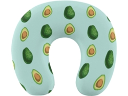 Almohada Viaje Verde Avokado, Espuma Viscoelástica Viscoelástica Fácil Relajación Cómodos Familia.brfácil