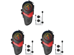 3 Auriculares Bluetooth Lx3 De 1200 Mah Para Motocicleta, Bt5.0, Manos Libres, Estéreo.