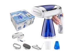 Plancha de vapor portátil y plegable Gertiz con tres velocidades ajustables para eliminar arrugas rápidamente (azul)