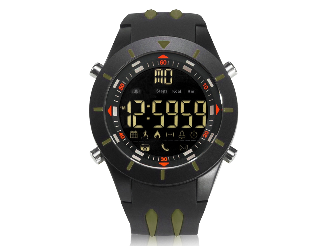 Reloj Inteligente Deportivo Bluetooth 4.0 Contador De Pasos Pulsera Electrónica (verde Ejército)