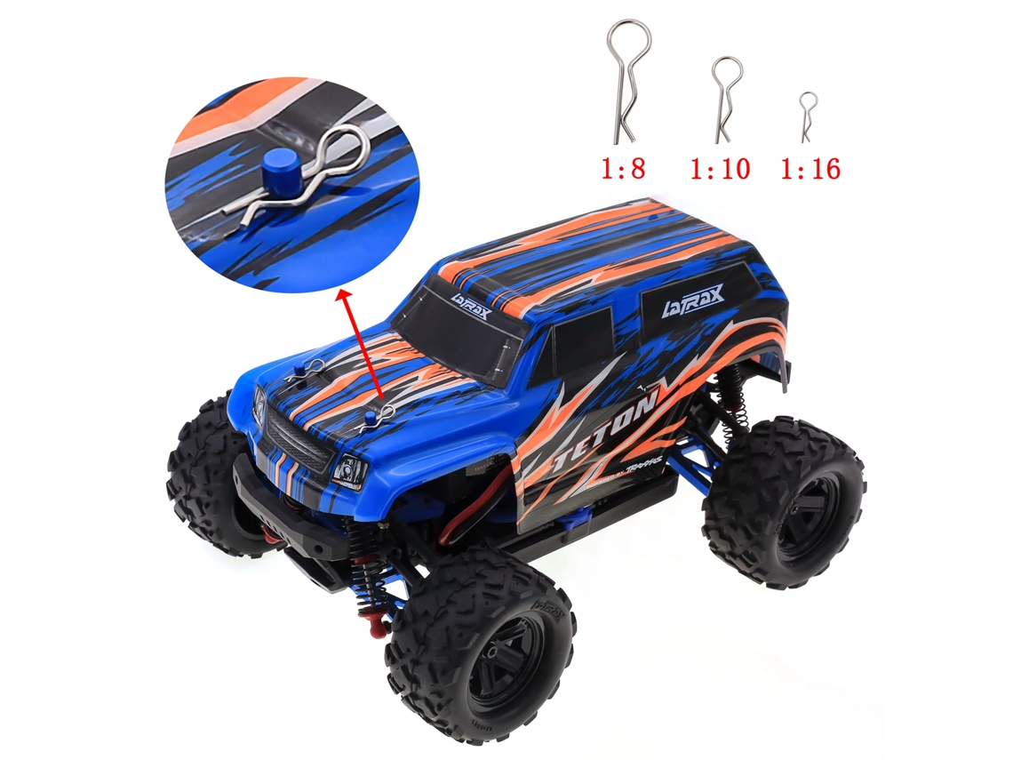 2026 100 clips universales en forma de R para accesorios HSP de coches de control remoto 02053 86090 85734