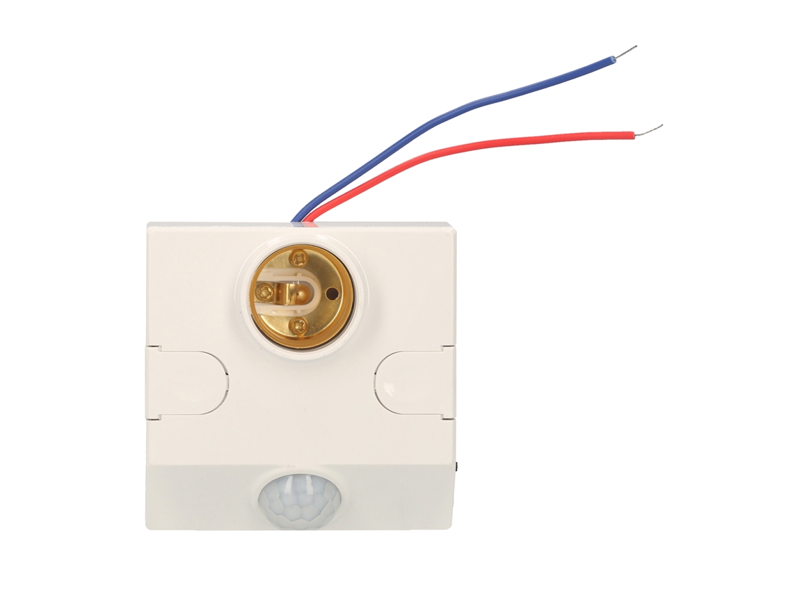 Soporte De Lámpara E27 Con Sensor De Movimiento Pir, Ajuste De Brillo Y Tiempo, 110-245v