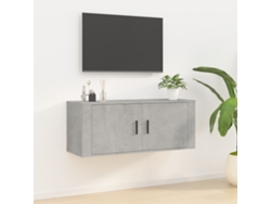 Estantería/Mueble de TV de Pared 100X34,5X40 Cm Gris Cemento