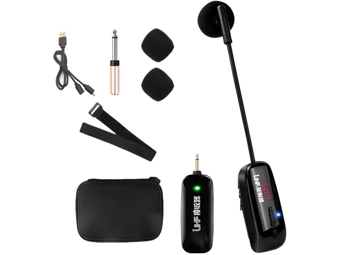 Micrófono De Pinza Para Instrumentos Musicales: Micrófono Y Amplificador Versátiles.