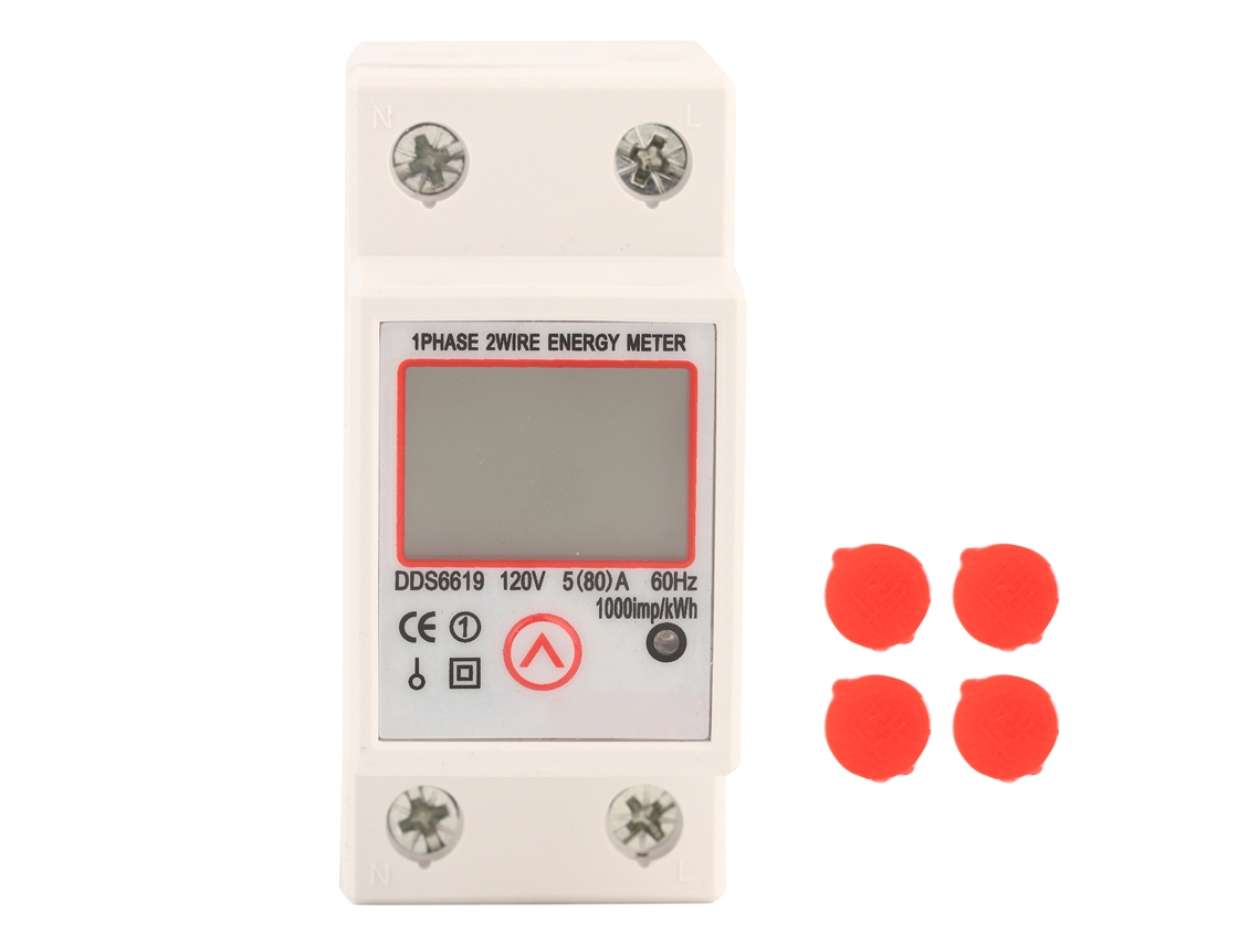 Medidor De Electricidad Digital Multifuncional Monofásico Con Indicador De Voltaje Y Corriente.