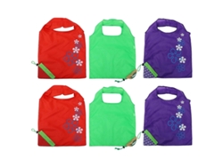 Juego de 6 bolsas reutilizables plegables para fruta, ideales para la compra y el almacenamiento. GOKOCO