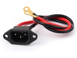 Adaptador De Enchufe De Plástico Iec320 C14 De 250 V Ca Y 15 A Con Cable