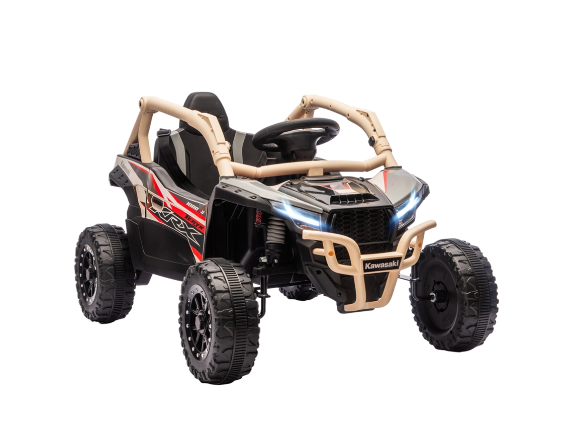 Utv Eléctrico Infantil 12v 2 Motores 25w Mando 2.4g 100x64x56 Amarillo