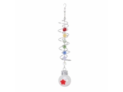 Comedero Colgante Decorativo Para Colibríes Con Cola En Espiral Para Jardín O Patio.