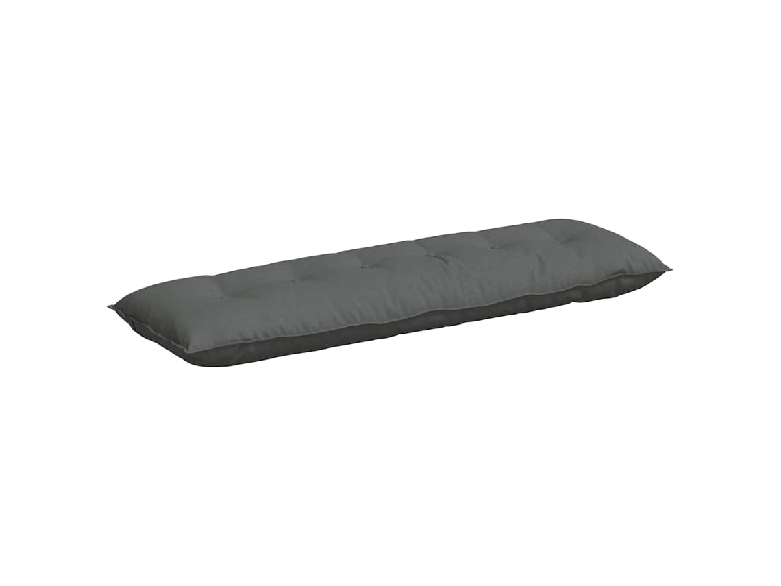 Cojín De Espalda Gris Oscuro 160 X 19 X 50 Cm Tela