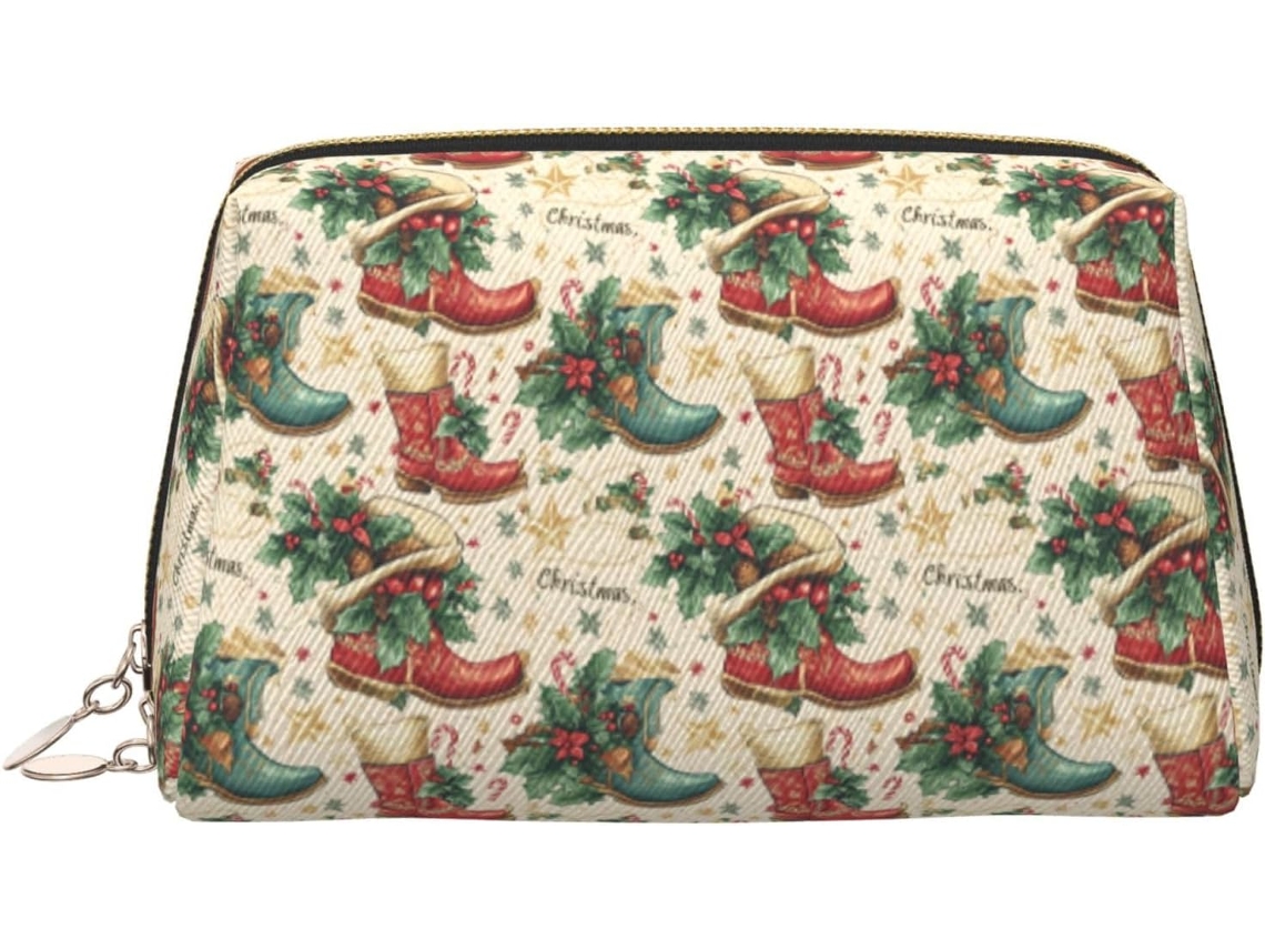 Neceser De Viaje Cuero Organizador Para Mujer Diseño Estampado Vacaciones