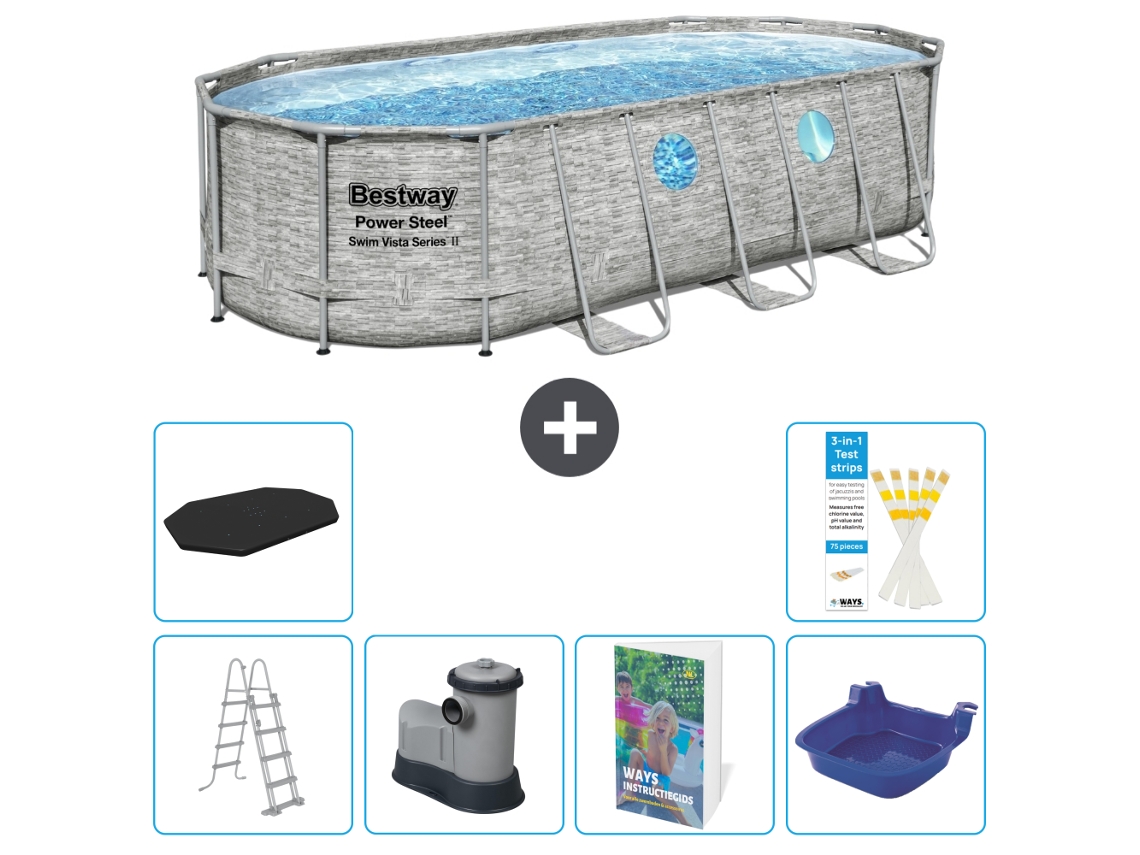 Bestway Piscina Bestway Power Steel Oval - 549x274x122 Cm - 7-peças S662