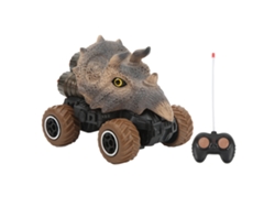 Coche infantil con forma de dinosaurio Triceratops y mando a distancia.